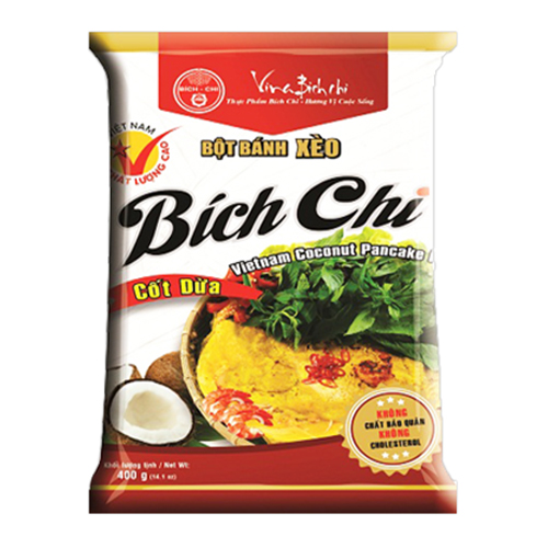 Thùng 20 Gói Bột Bánh Xèo Nước Cốt Dừa Bích Chi (400g/Gói)