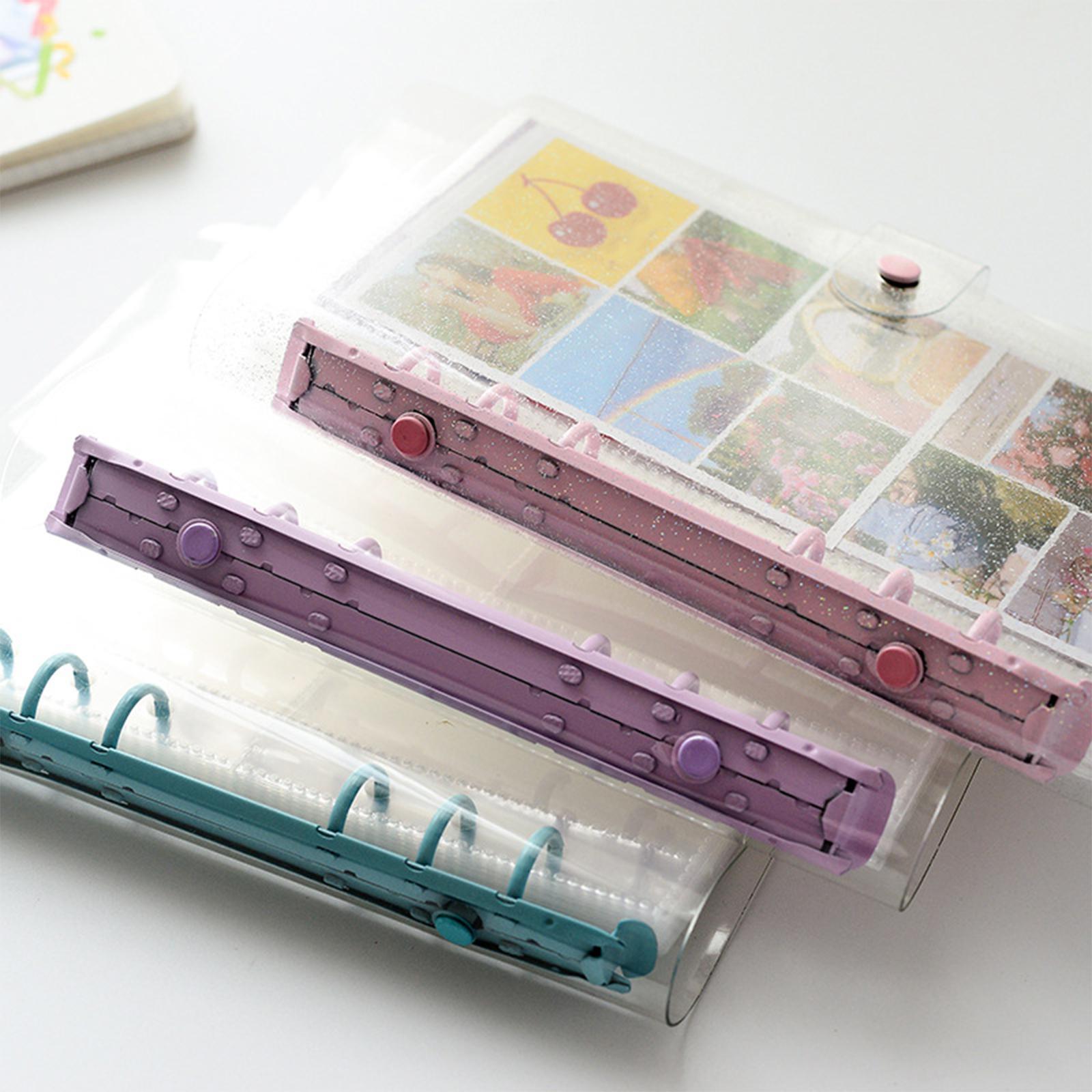 3 inch Mini Photo Album Card Protectors Sleeve Pages Shiny Clear Cover for Name Card Holder