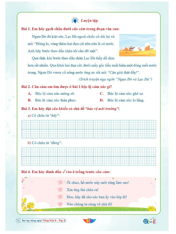 Sách - Bài Tập Hằng Ngày Tiếng Việt 3 - Tập 2 - Cánh Diều