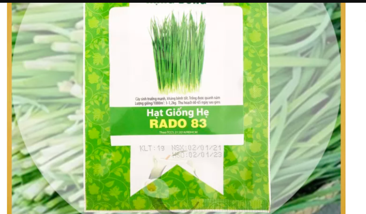 Hạt giống RD Hẹ lá Rado 83 gói 1gr