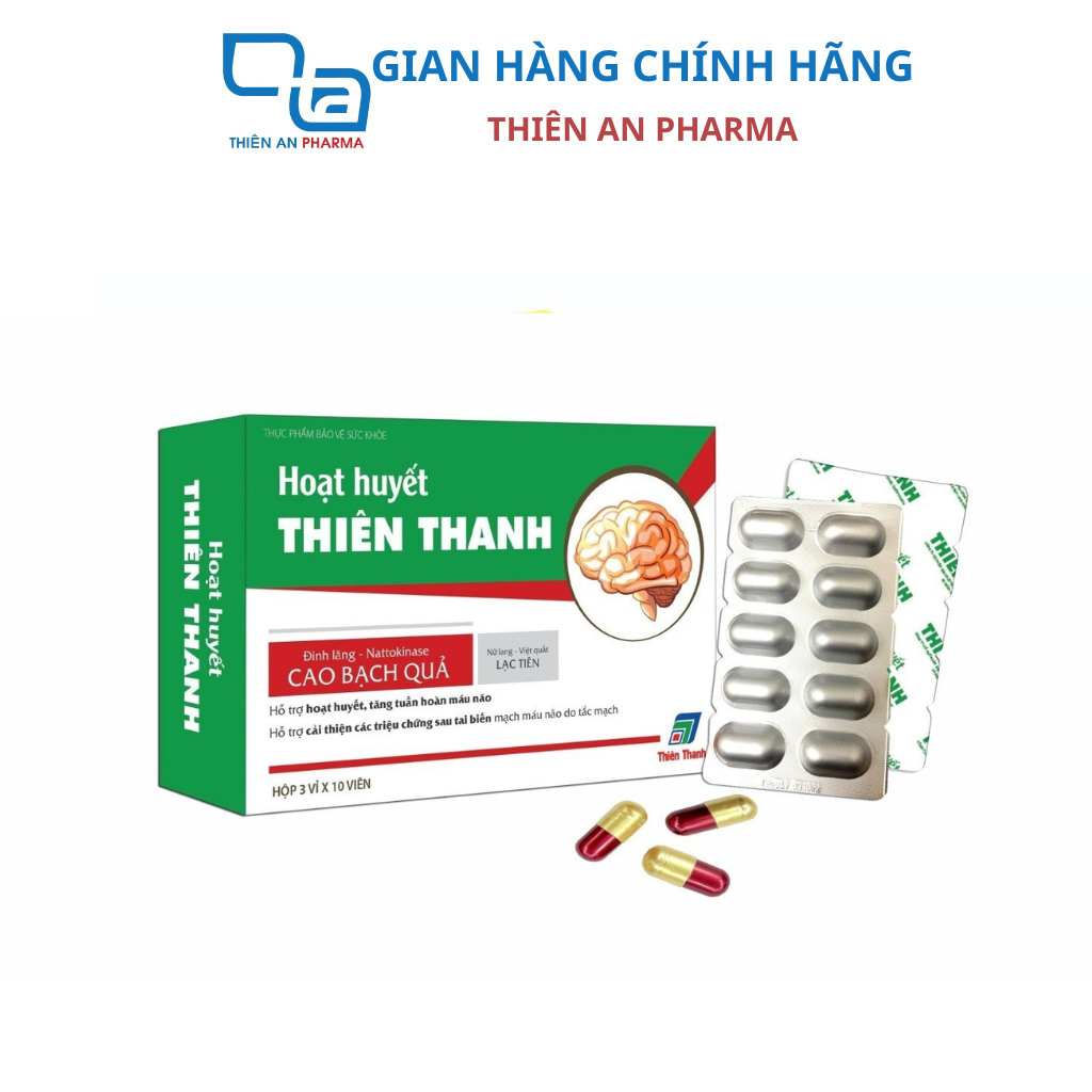 Hoạt Huyết Thiên Thanh Hỗ Trợ Hoạt Huyết, Hỗ Trợ Tăng Tuần Hoàn Máu Não