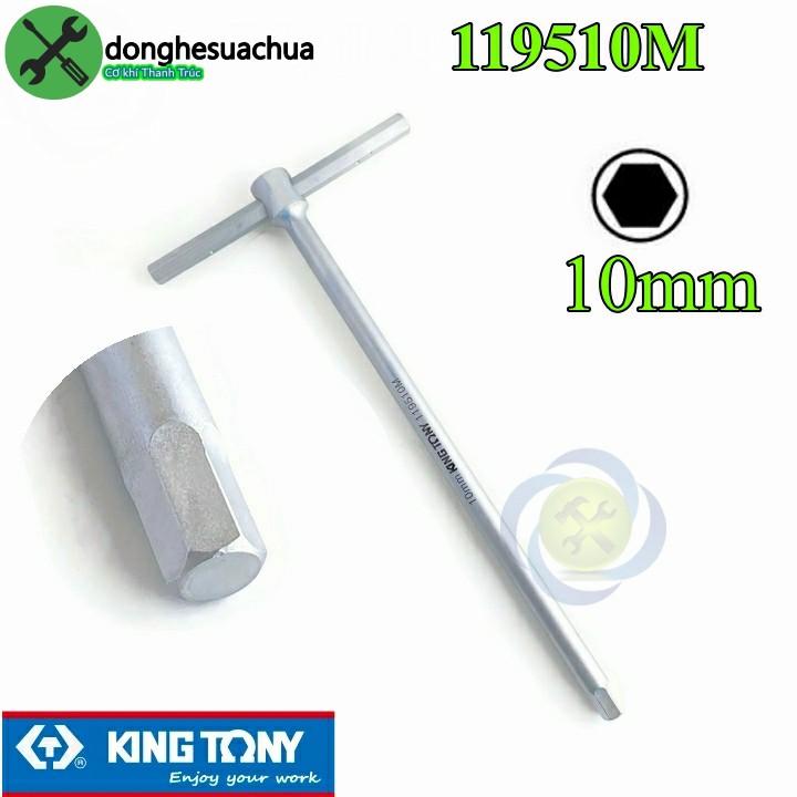 Lục giác T 10mm cán trượt Kingtony 119510M dài 90mm x 180mm