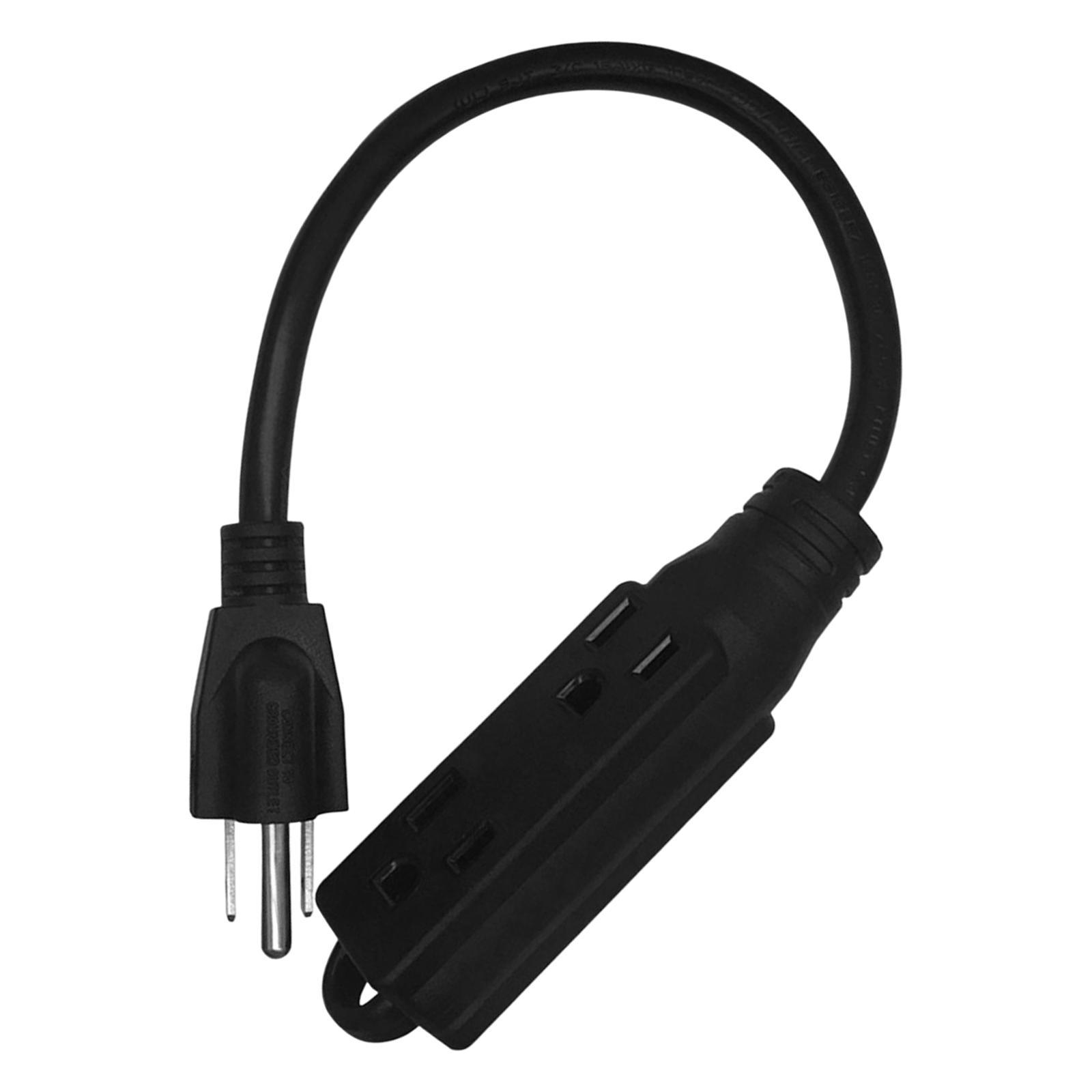 US Power Extension Cord Cable 5-15P to 5-15R Universal Multifunctional
