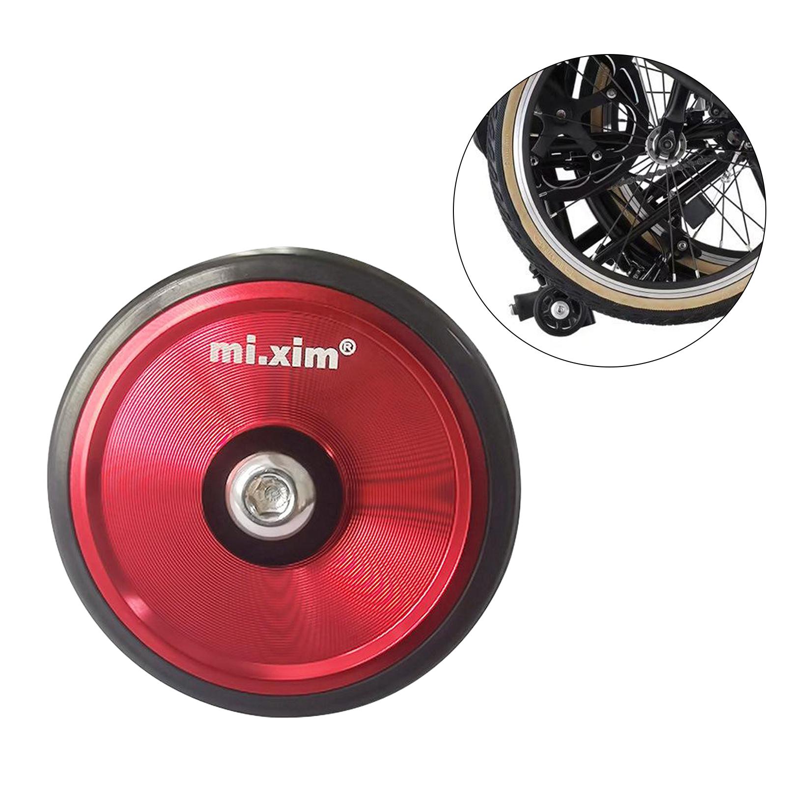 Folding Bike Easy Wheels Foldable Bicycle Transportation EZ Wheel Red