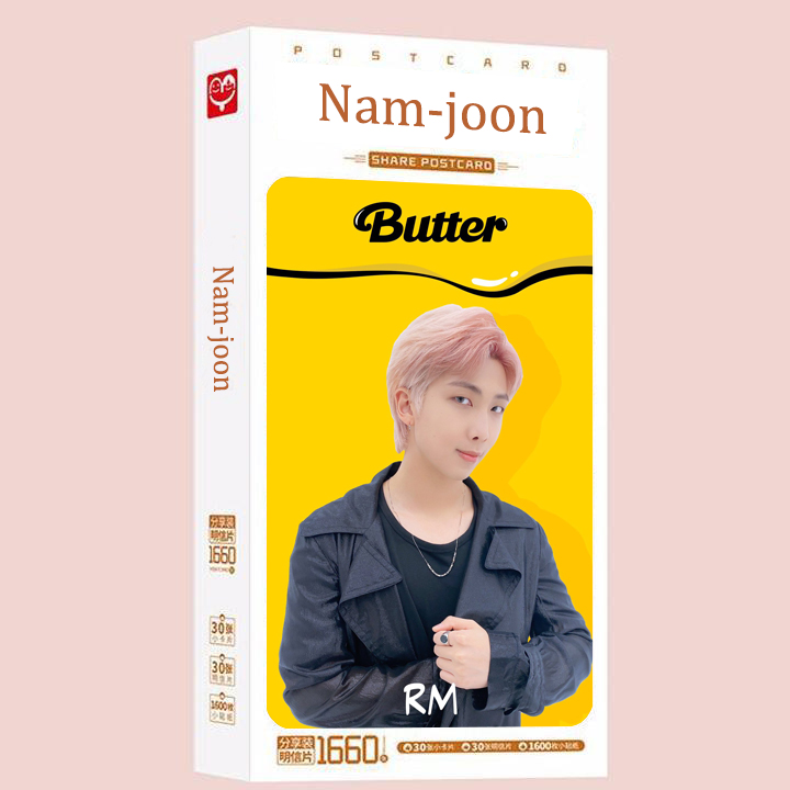 Postcard RM BTS butter hộp thẻ ảnh