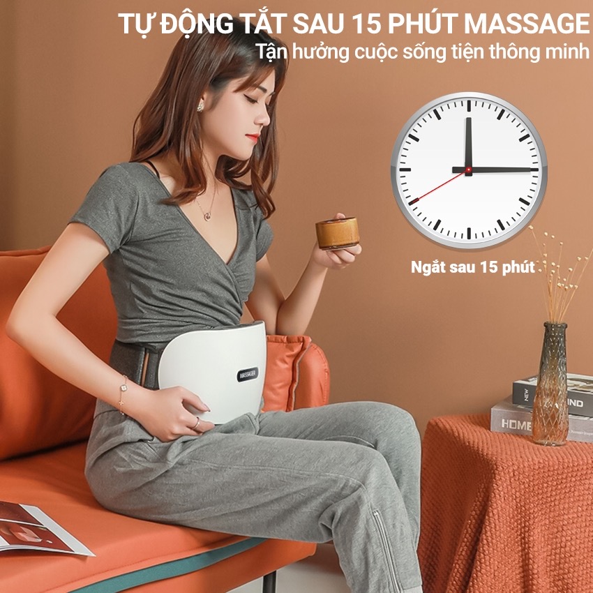 Máy Rung Bụng tan Mỡ Tích Hợp Xoay Đá Nóng Kết Hợp Làm Nóng Hồng Ngoại