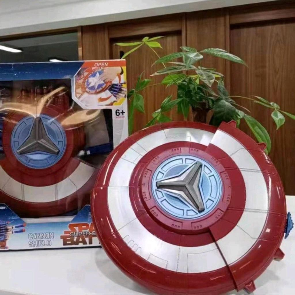 (Tặng kèm mặt nạ) Khiên Captain America, khiên Đội trưởng Mỹ, đồ chơi nhập vai cực kỳ hấp dẫn cho bé