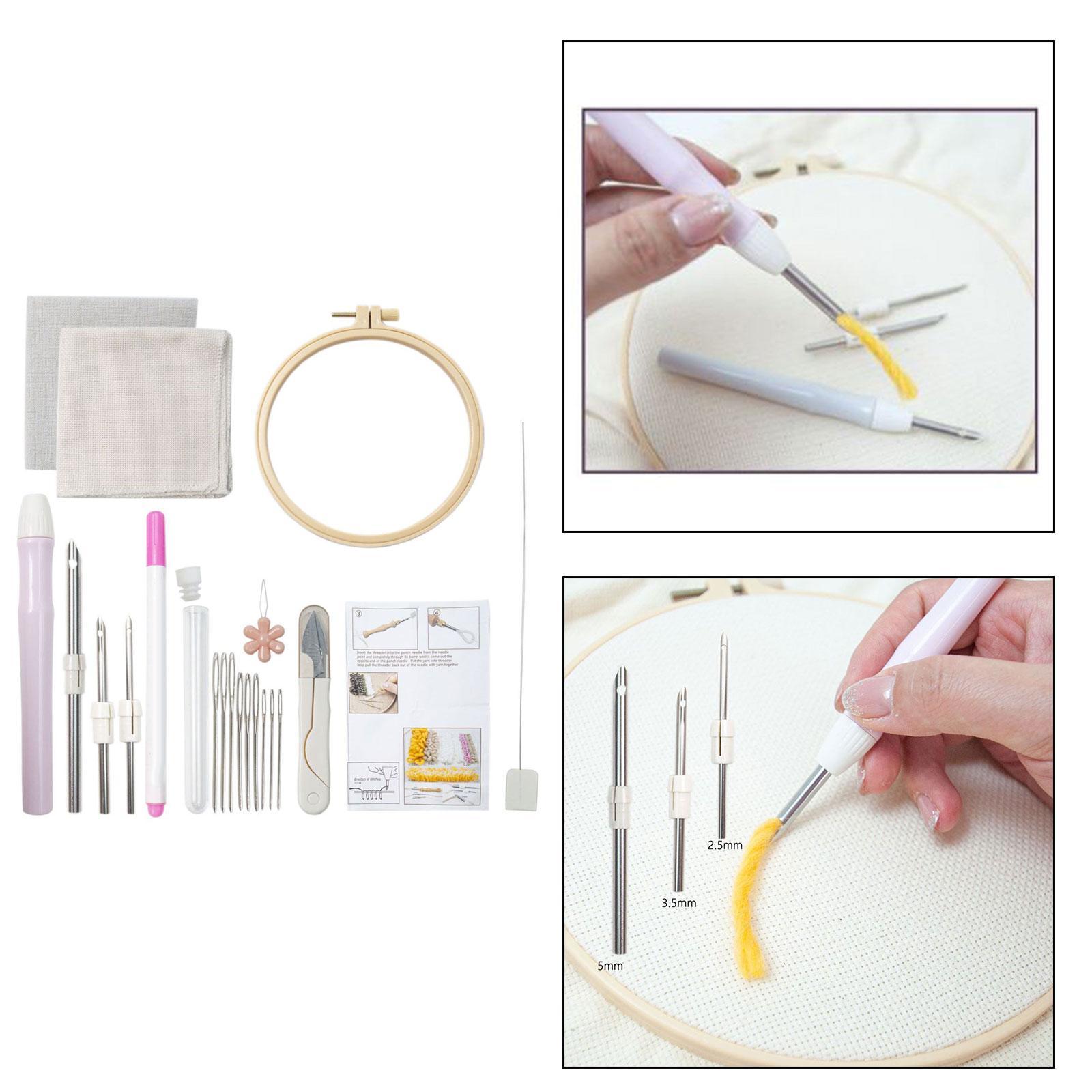 Punch  Embroidery Set Hand Craft  Threaders Cross Stitch Cross Stitch Tools Poke Embroidery Embroidery Pens for Tufted Carpets