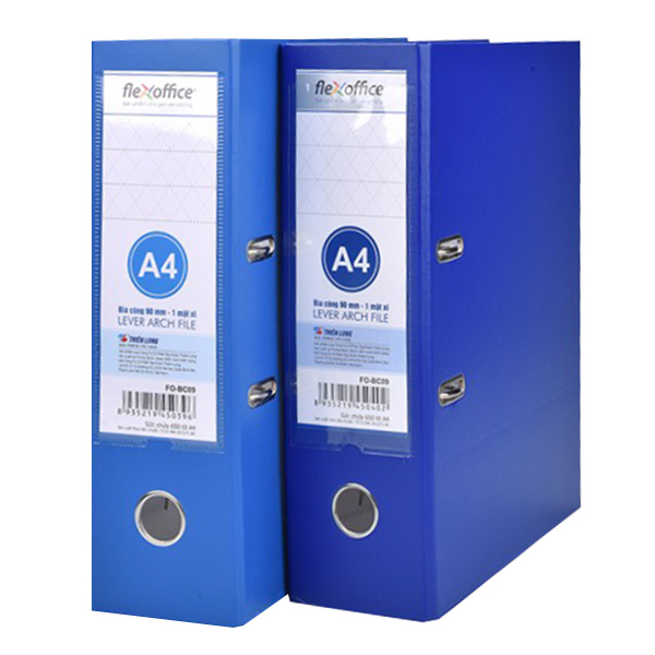 Bìa Còng Flexoffice A4 / Fo-BC09 90mm - Giao Màu Ngẫu Nhiên