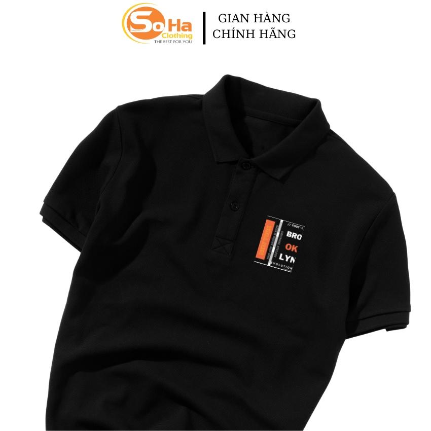 Áo POLO nam cổ bẻ BLOOKYN EVLS vải cá sấu dệt kim xuất xịn,chuẩn form, sang trọng ,thanh lịch - SOHA CLOTHING