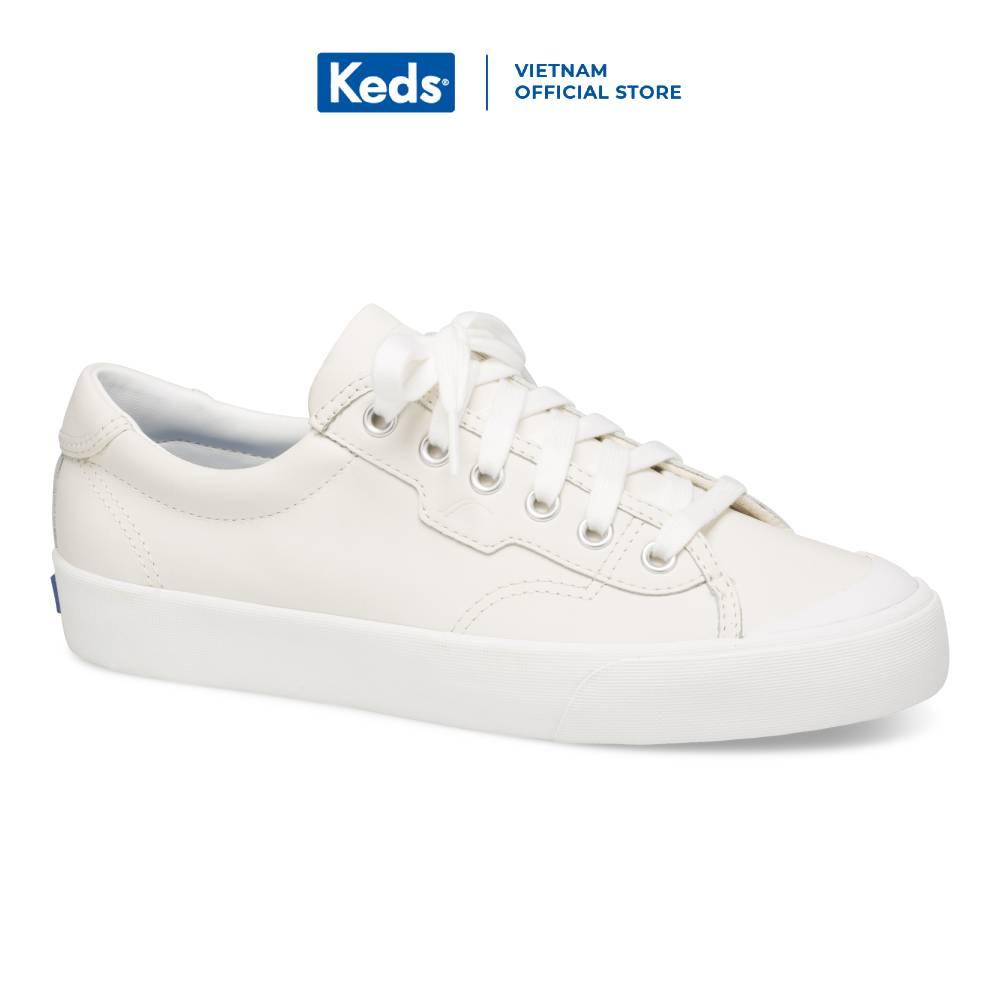 Giày Keds Nữ - Crew Kick 75 Leather White - KD061089