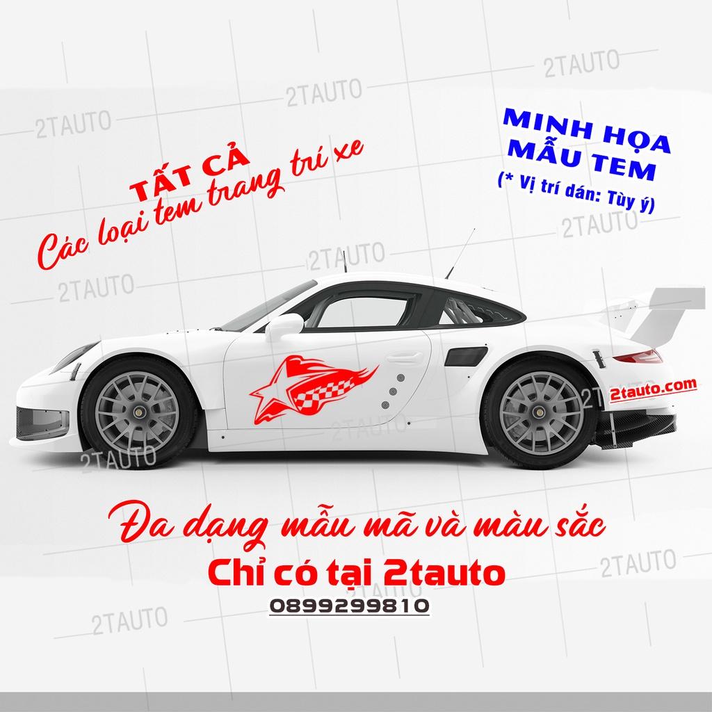 Sticker RACING, logo tem racing dán trang trí ô tô xe hơi chống nước,chống phai màu,mẫu đa dạng độc đáo-MẪU 3