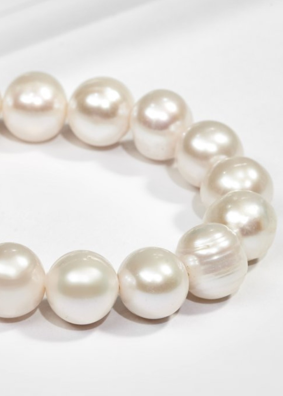 Dây chuyền ngọc trai trắng 12mm khóa trái tim