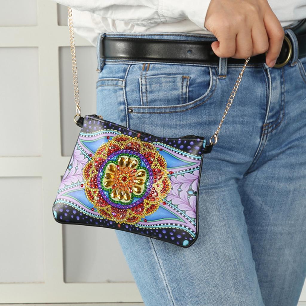Mini Handbag Diamond Painting Leather Chain Shoulder Bags