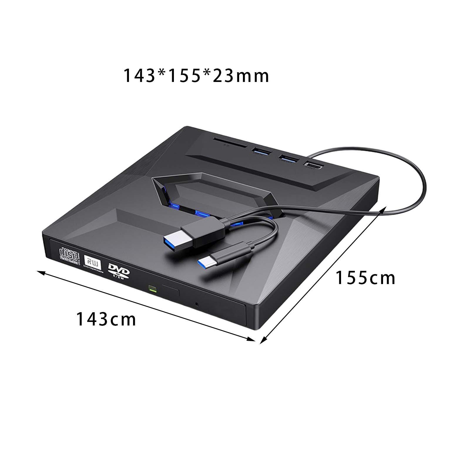 Computer Drive Burner 5 in 1 External DVD Player Portable External DVD Drive