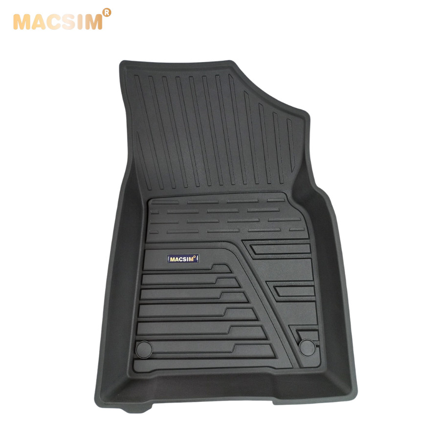 Thảm lót sàn xe ô tô Toyota Camry 2019 tới nay, Nhãn hiệu Macsim  chất liệu nhựa TPE đúc khuôn cao cấp.
