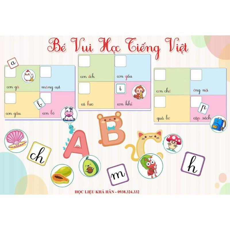 HỌC LIÊU BẢN CHỮ CÁI TIẾNG VIỆT MẪU MỚI