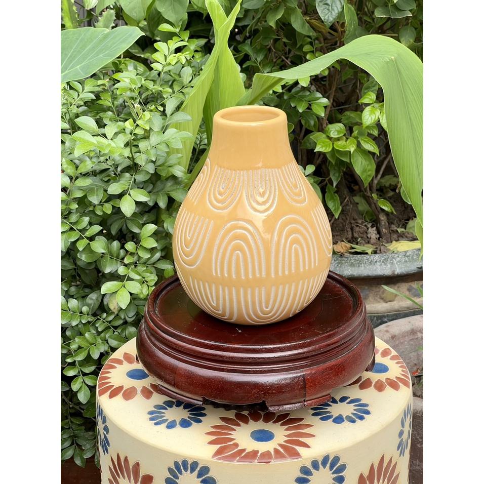 BÌNH HOA TRANG TRÍ DECOR GỐM SỨ XUẤT KHẨU DÙNG CẤM HOA TRANG TRÍ