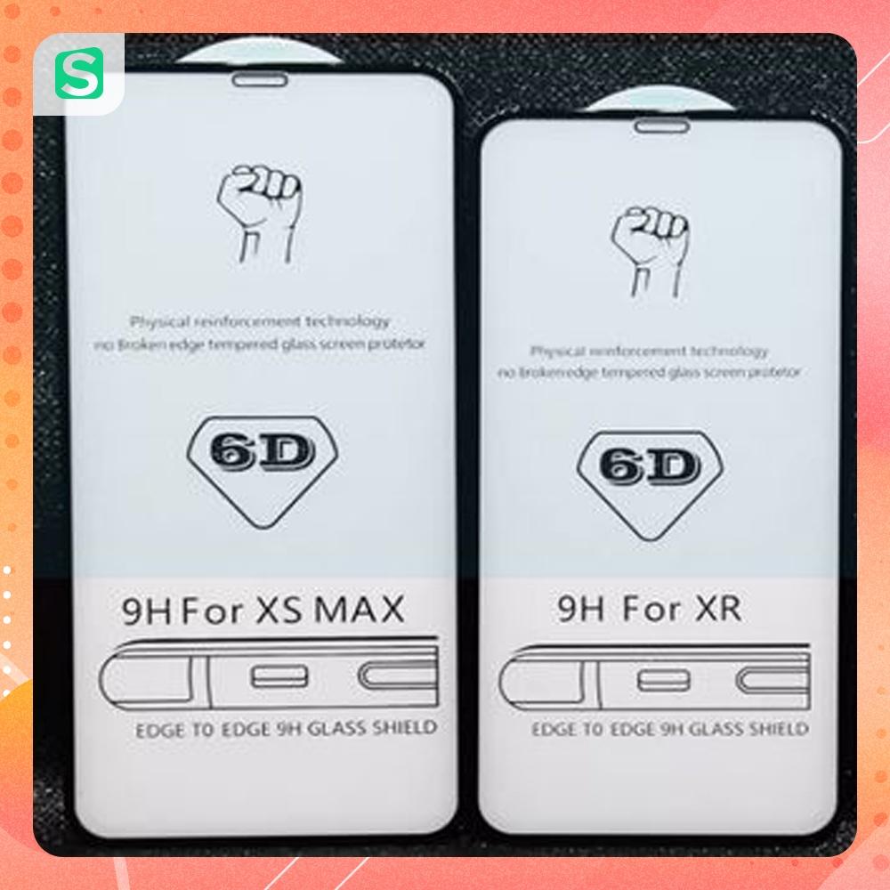 Kính cường lực 6D bảo vệ màn hình chống bụi cho iPhone 7 đến iPhone 13 Promax