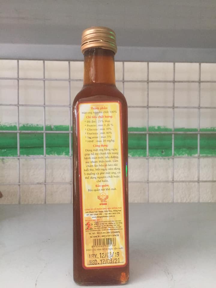 MẬT ONG NGUYÊN CHẤT ĐỒNG NAI 250ML