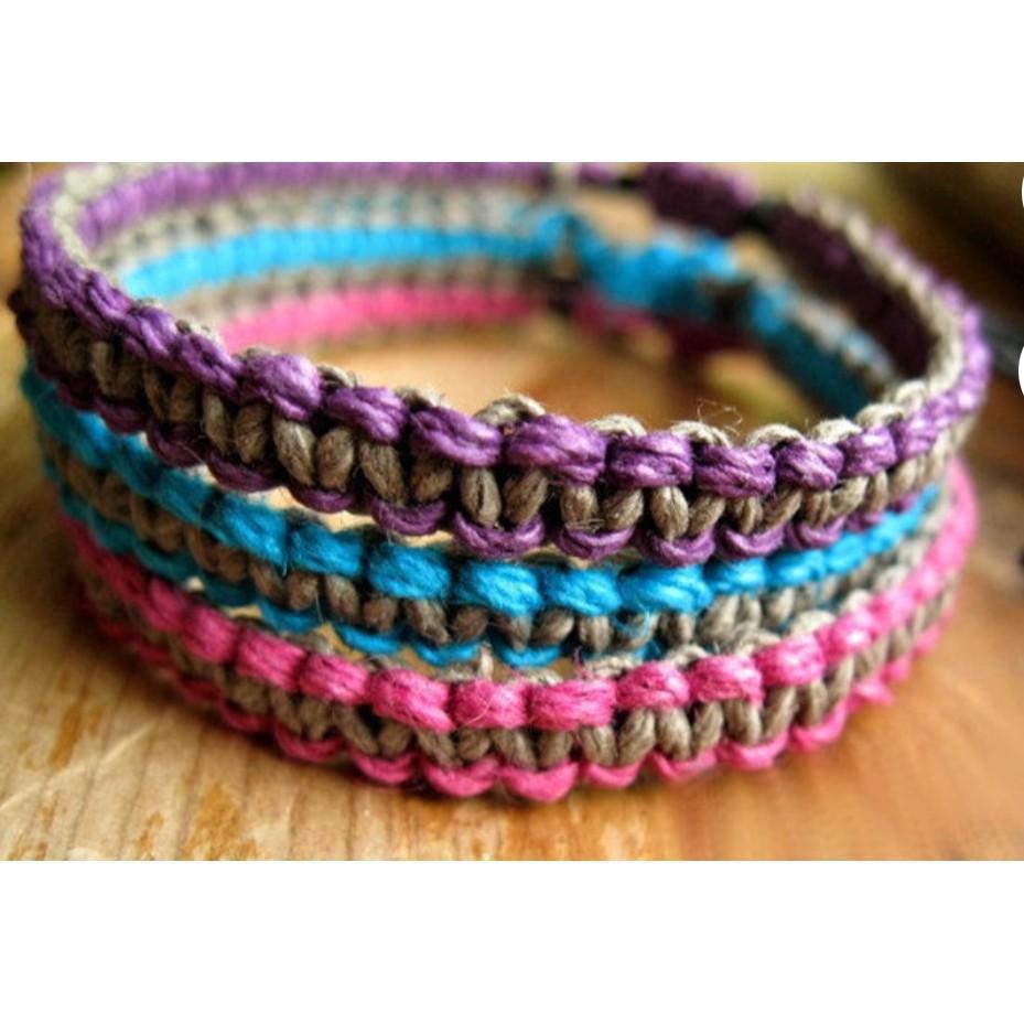 Vòng tay vòng chân may mắn - Wendy - Friendship bracelet - viền biên-Vòng tay tình bạn-bạn bè handmade DIY