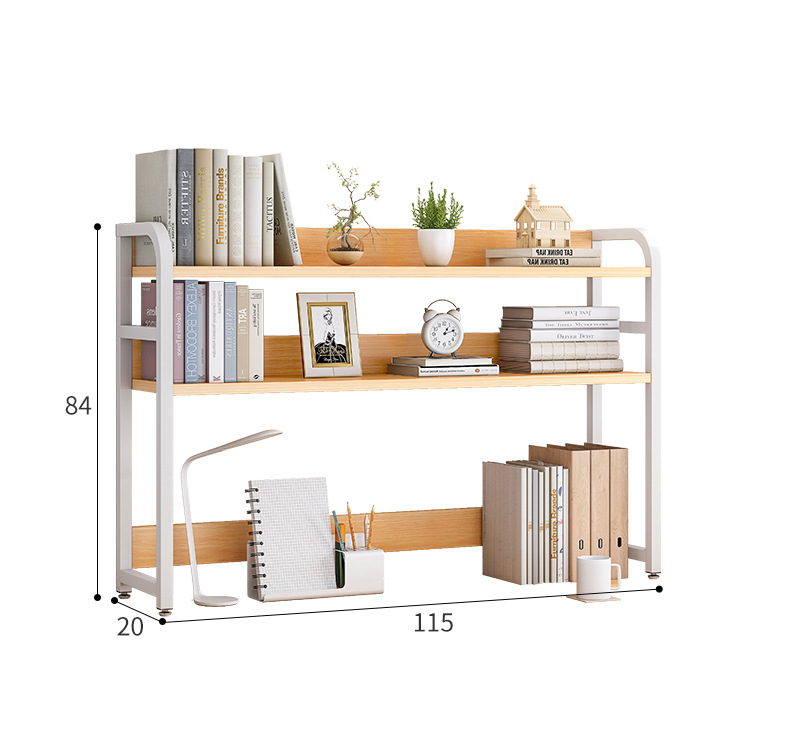 Kệ sách 2 tầng thông minh để bàn làm việc thương hiệu IGA - GM118