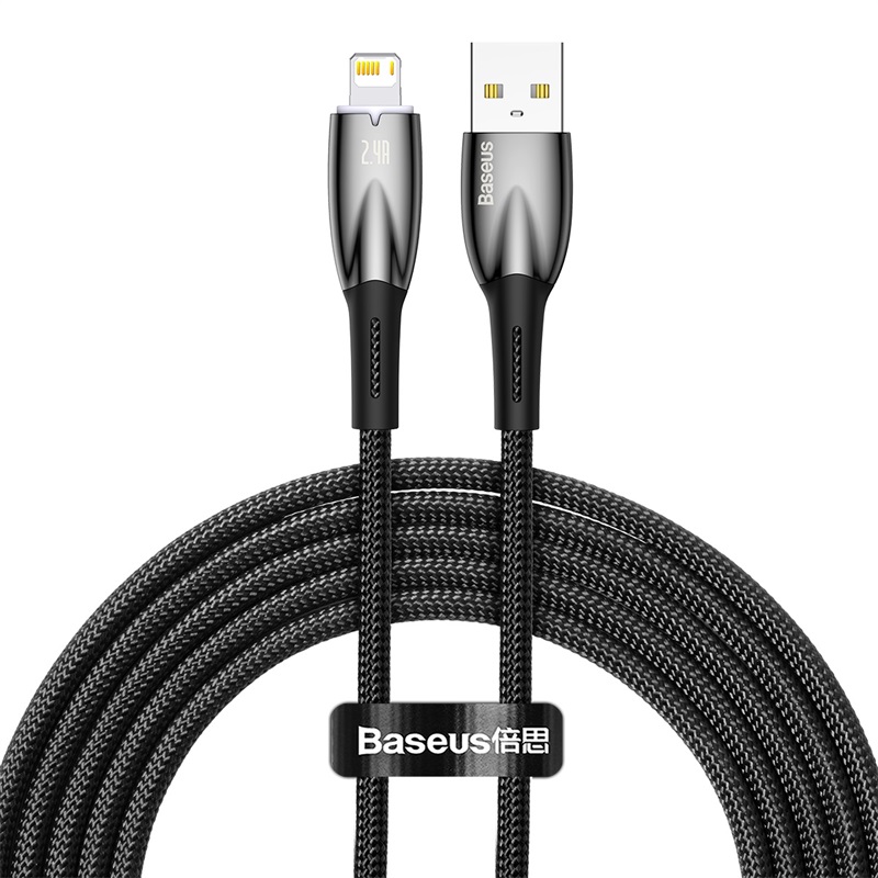 Cáp Sạc Baseus Glimmer Series Fast Charging Data Cable USB to iP 2.4A (Hàng chính hãng)