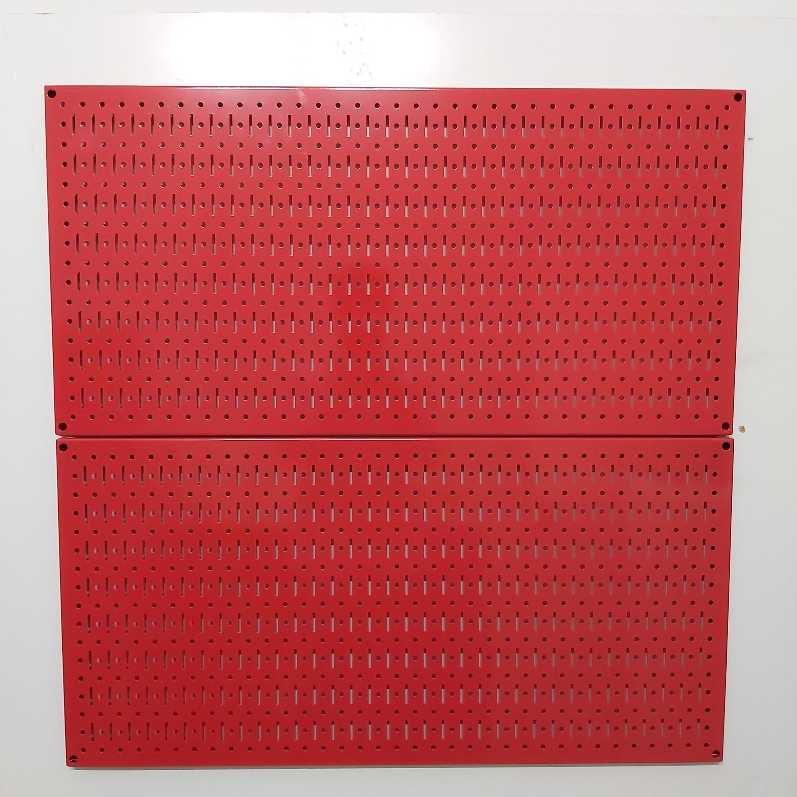 Tấm lưới pegboard đôi  màu đỏ treo tường - 2 tấm