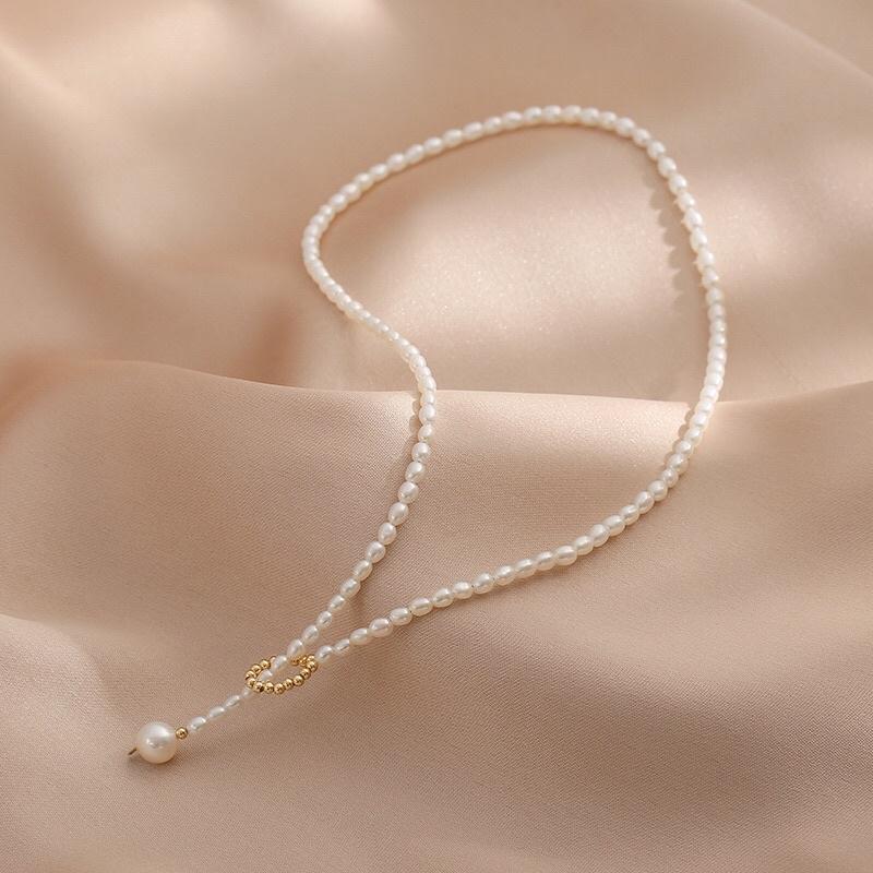 Dây Chuyền Hạt Gạo 4 Ly Dễ Thương - Trường Thịnh Ngọc Trai
