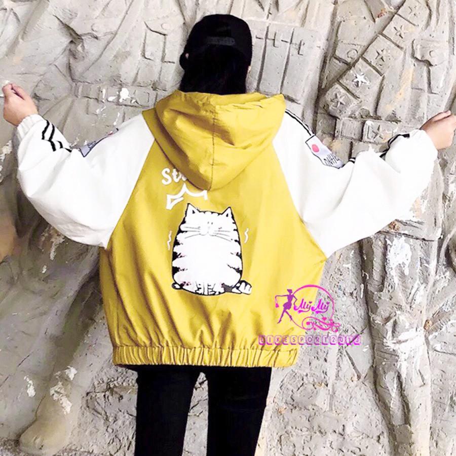 ÁO KHOÁC DÙ Mèo Ú - M47