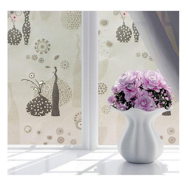 Combo 5m Decal Giấy Dán Kính Bình Hoa Nghệ Thuật