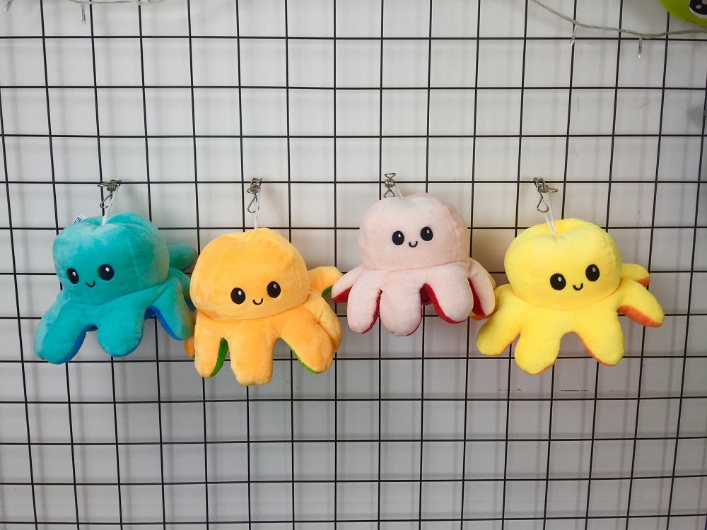 Gấu Bông Thú Bông Bạch Tuộc Cảm Xúc 2 Mặt