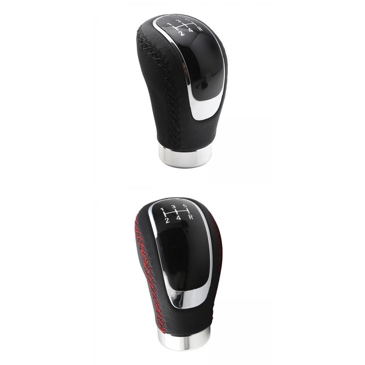 2 Pack 5 Speed Manual    Knob Stick Shifter Lever Stitching