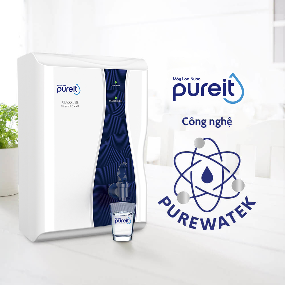 Máy Lọc Nước Pureit Casa G2 Công Suất Lớn Lọc Nguyên Khối Tích Hợp Công Nghệ RO+MF - Hàng chính hãng