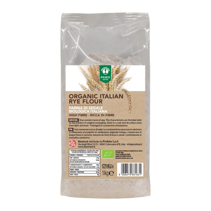 Bột lúa mạch đen nguyên cám hữu cơ 1kg ProBios