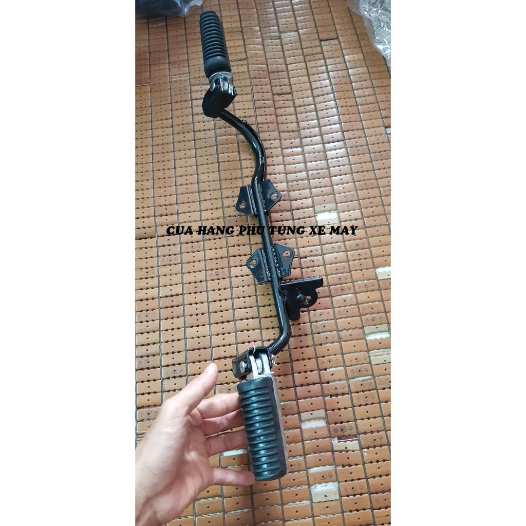 Gác máy gắn xe Wave nhỏ kèm gác chân xếp sau cao cấp