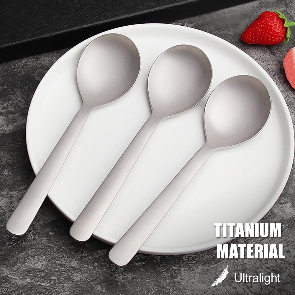 Dụng cụ muỗng ăn siêu nhẹ titanium để cắm trại & Picnic