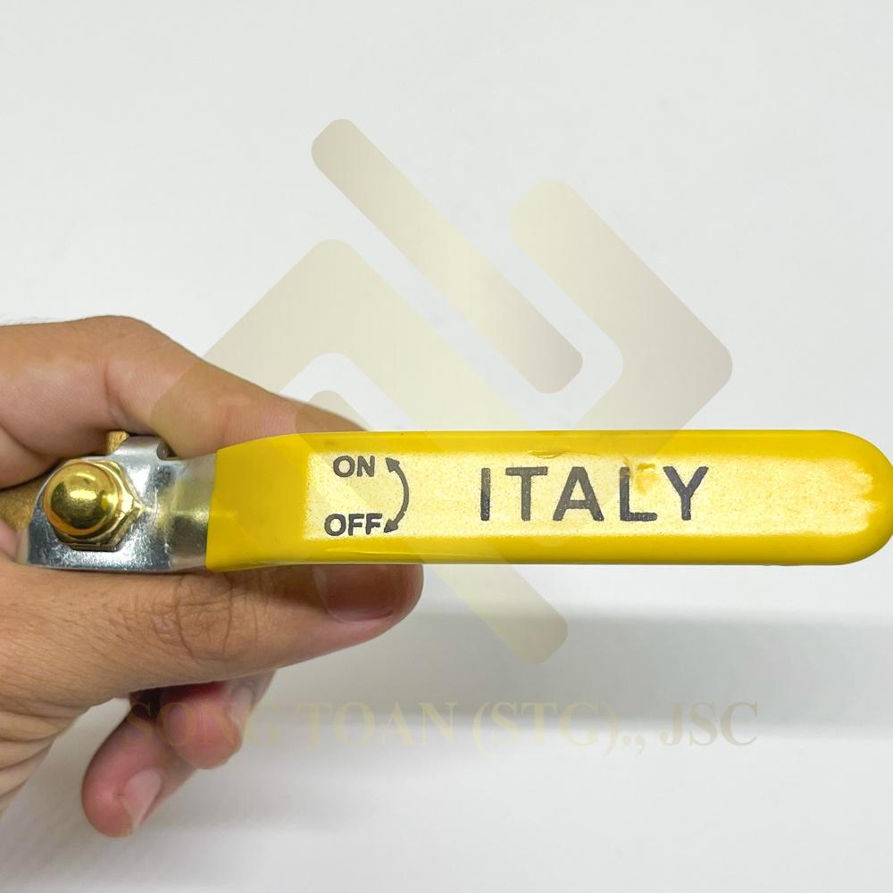 Van bi tay gạt khóa nước bằng trục bi xoay 90 độ ITALYA hàng nhập khẩu - Đồng thau