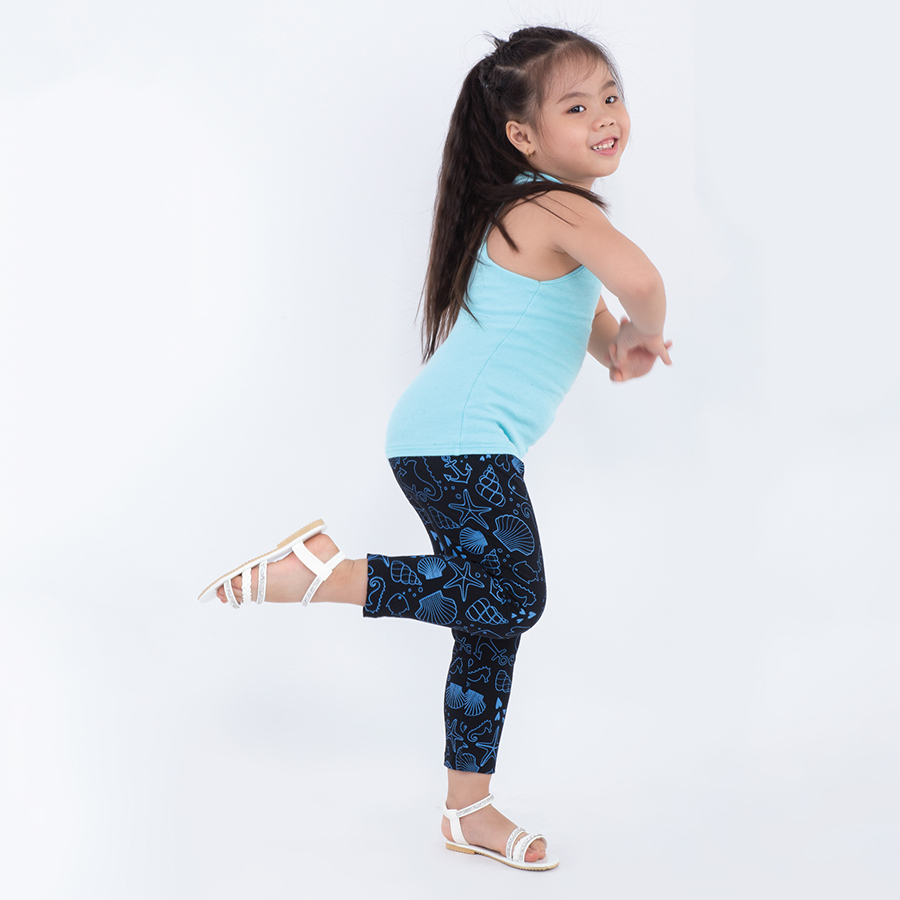 Quần Legging Bé Gái In Hình Nghêu Sò Ốc Ugether Ukid156