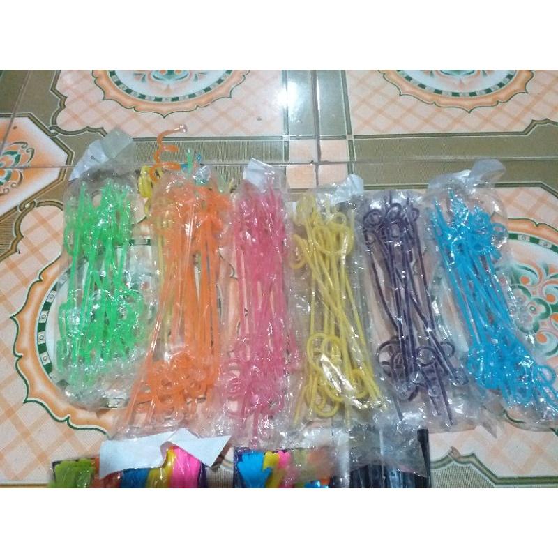 Que khuấy sinh tố 28cm , 23cm nhiều màu sắc Que khuấy 2 lòng / 1 que