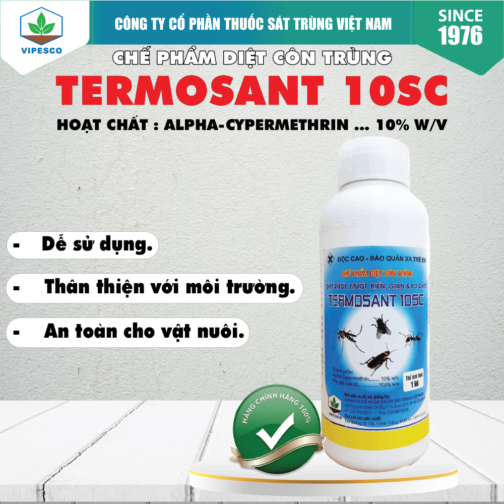 TERMOSANT 10SC (1 lít) - DIỆT RUỒI, MUỖI, KIẾN, GIÁN, BỌ CHÉT