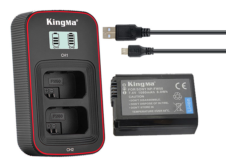 Pin sạc Kingma Ver 3 cho Sony NP-FW50 , Hàng chính hãng