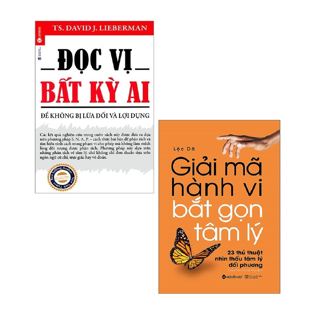 Sách - Combo Đọc Vị Bất Kỳ Ai + Giải Mã Hành Vi Bắt Gọn Tâm Lý ( 2 cuốn )