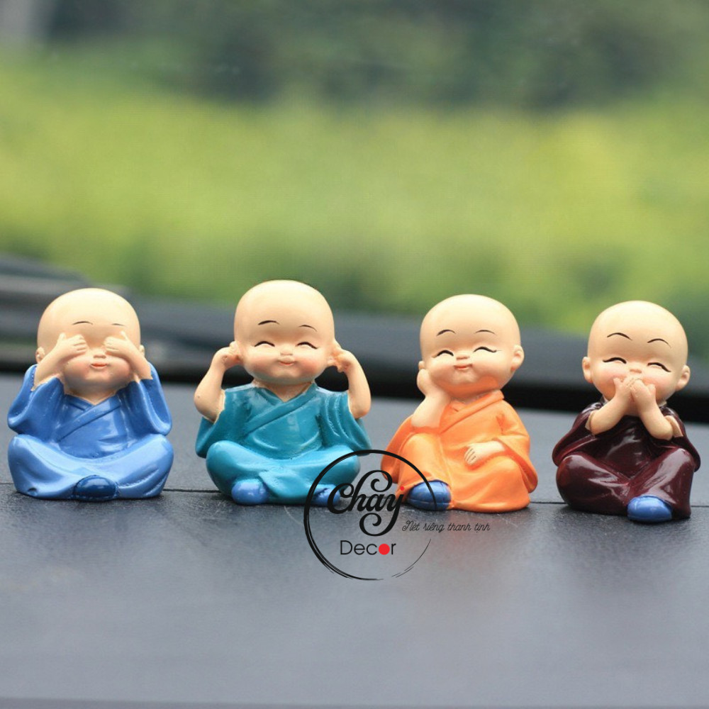 Set 4 Tượng Phật Phong Thủy, 4 Tượng Tứ Không Hàng Đẹp