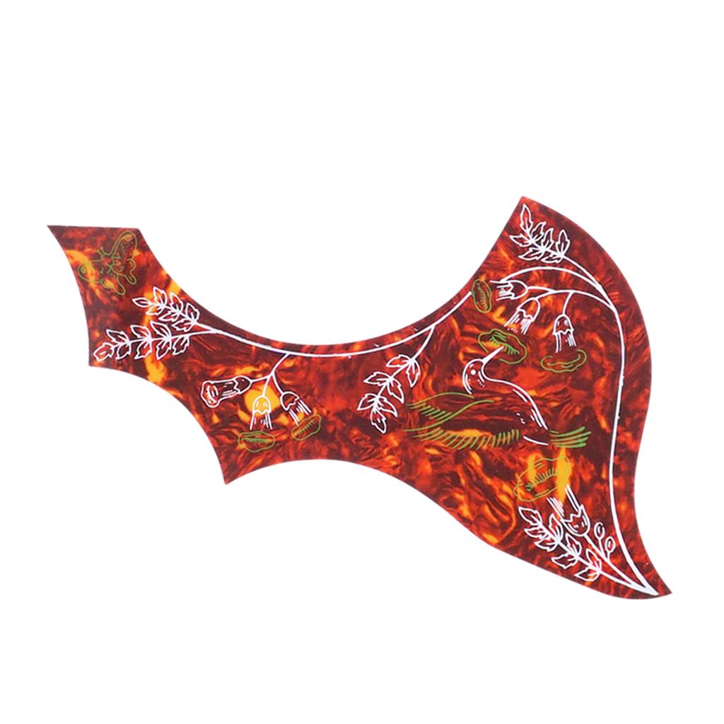 Left Handed Acoustic Guitar Pickguard Pick Guard Anti-scratch Plate Red