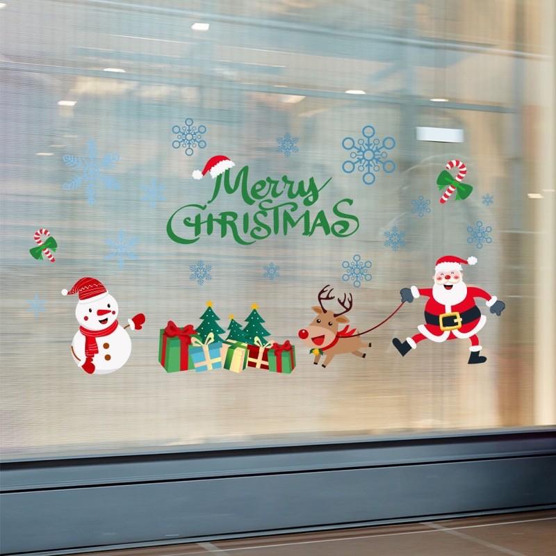 Decal trang trí Noel - Nhân vật nhí chào lễ mẫu mới