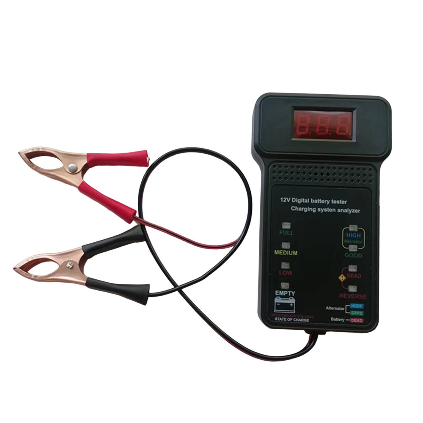 Car Battery Tester Analyzer  Battery Checker Durable Voltmeter