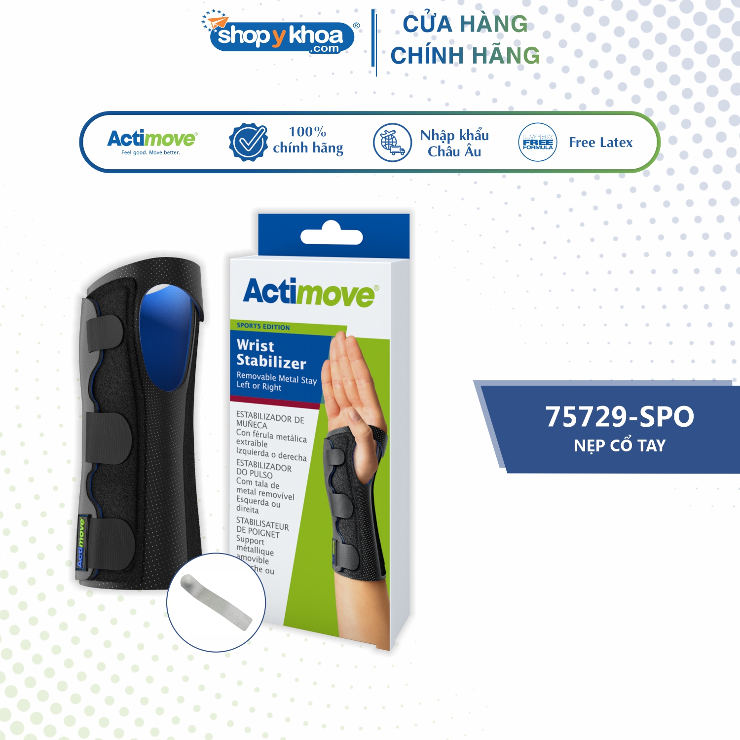 Nẹp Cổ Tay 75729 - Spo Actimove Wrist Stabilizer - M