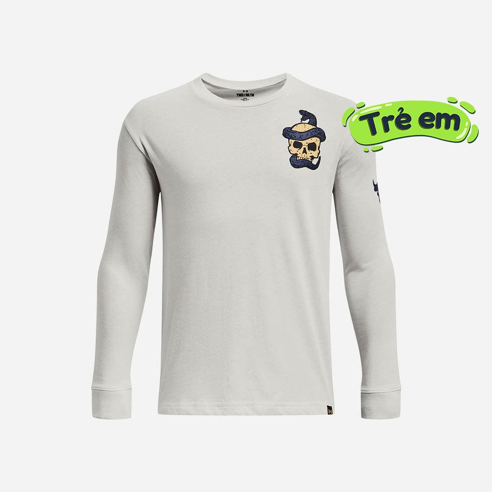 Áo tay dài thể thao bé trai Under Armour Project Rock Cobra - 1380073-114