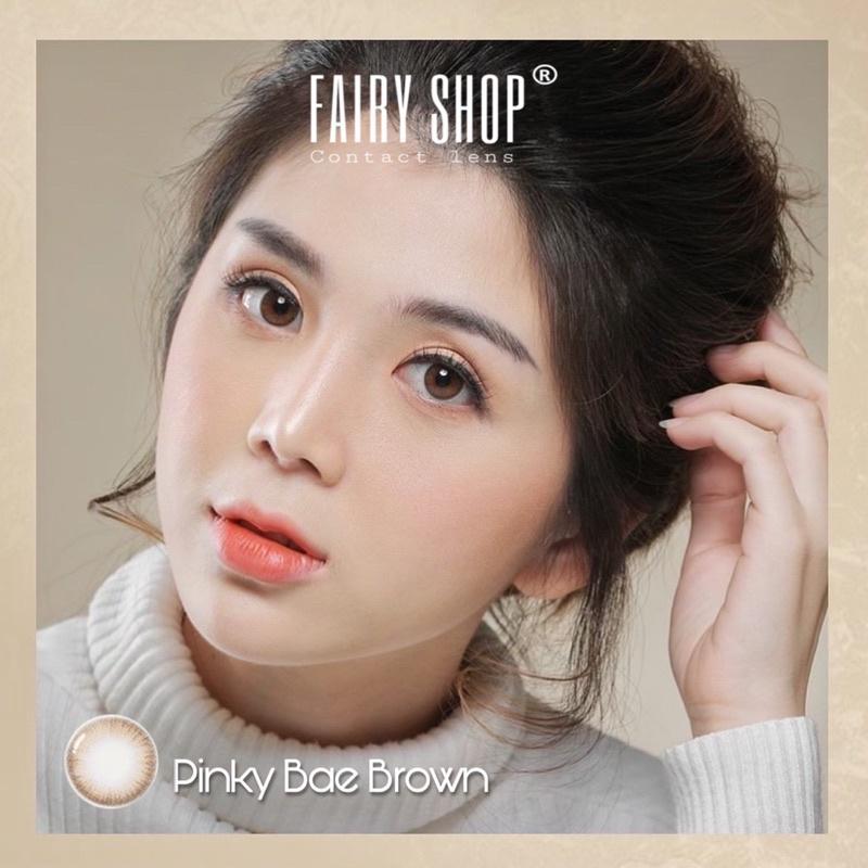 Kính Áp Tròng Pinky Bae BROWN 14.0mm - Kính Áp Tròng FAIRY SHOP CONTACT LENS - độ cận 0 đến 8